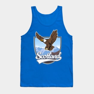 Scotland Eagle landscape vector Tank Top